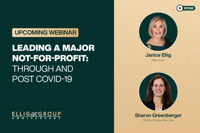 Sharon Greenberger - Leading a Major Not-For-Profit: Through and Post COVID-19