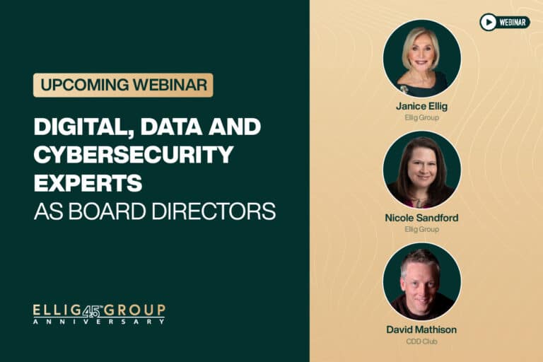 DAVID MATHISON – DIGITAL, DATA, AND CYBERSECURITY EXPERTS AS BOARD DIRECTORS
